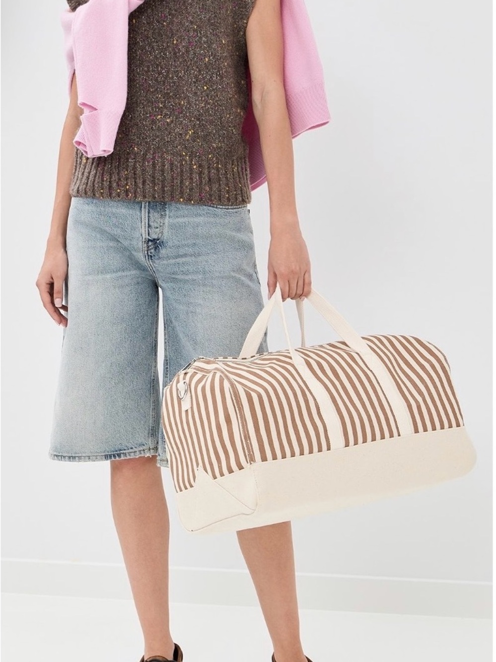 KULE The All Over Striped Duffle Bag